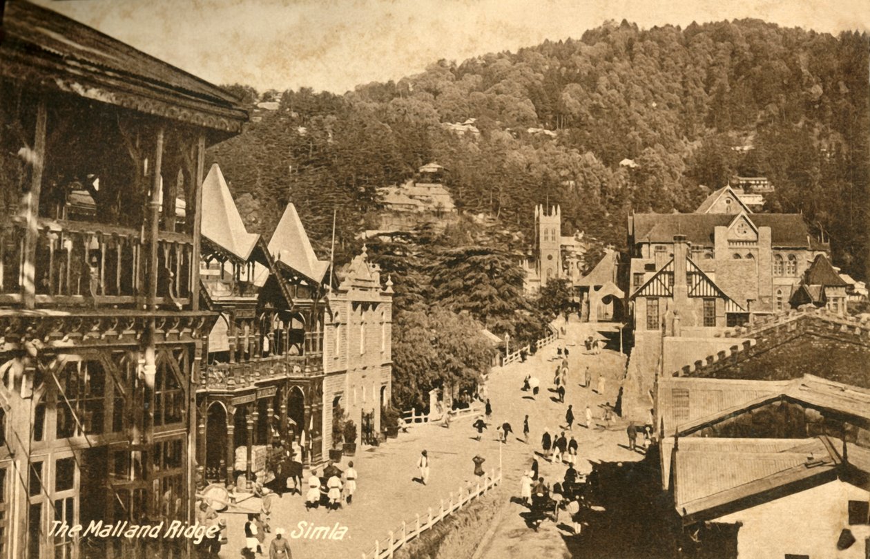 El Mall y Ridge - Simla de Unbekannt