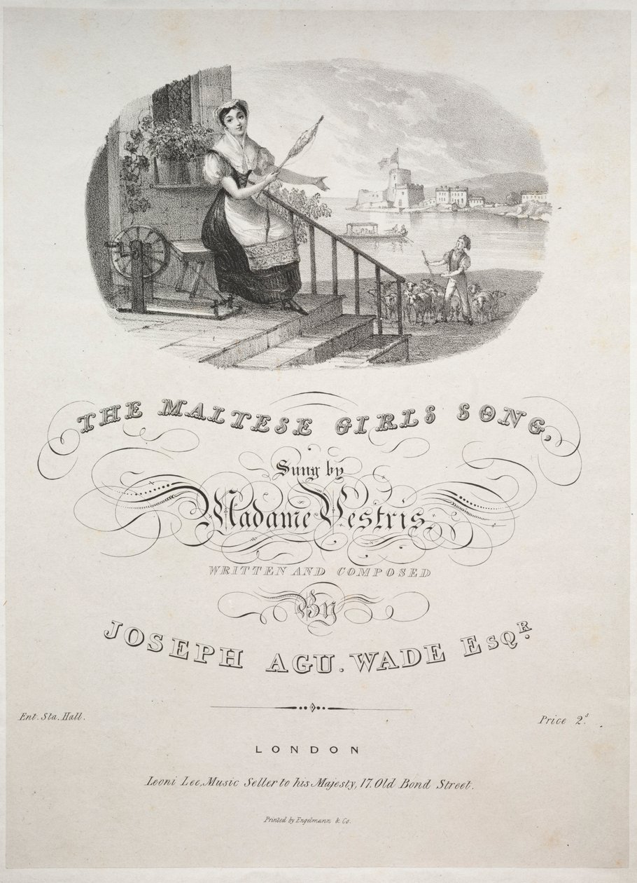 La canción de las chicas maltesas, 1800s de Unbekannt