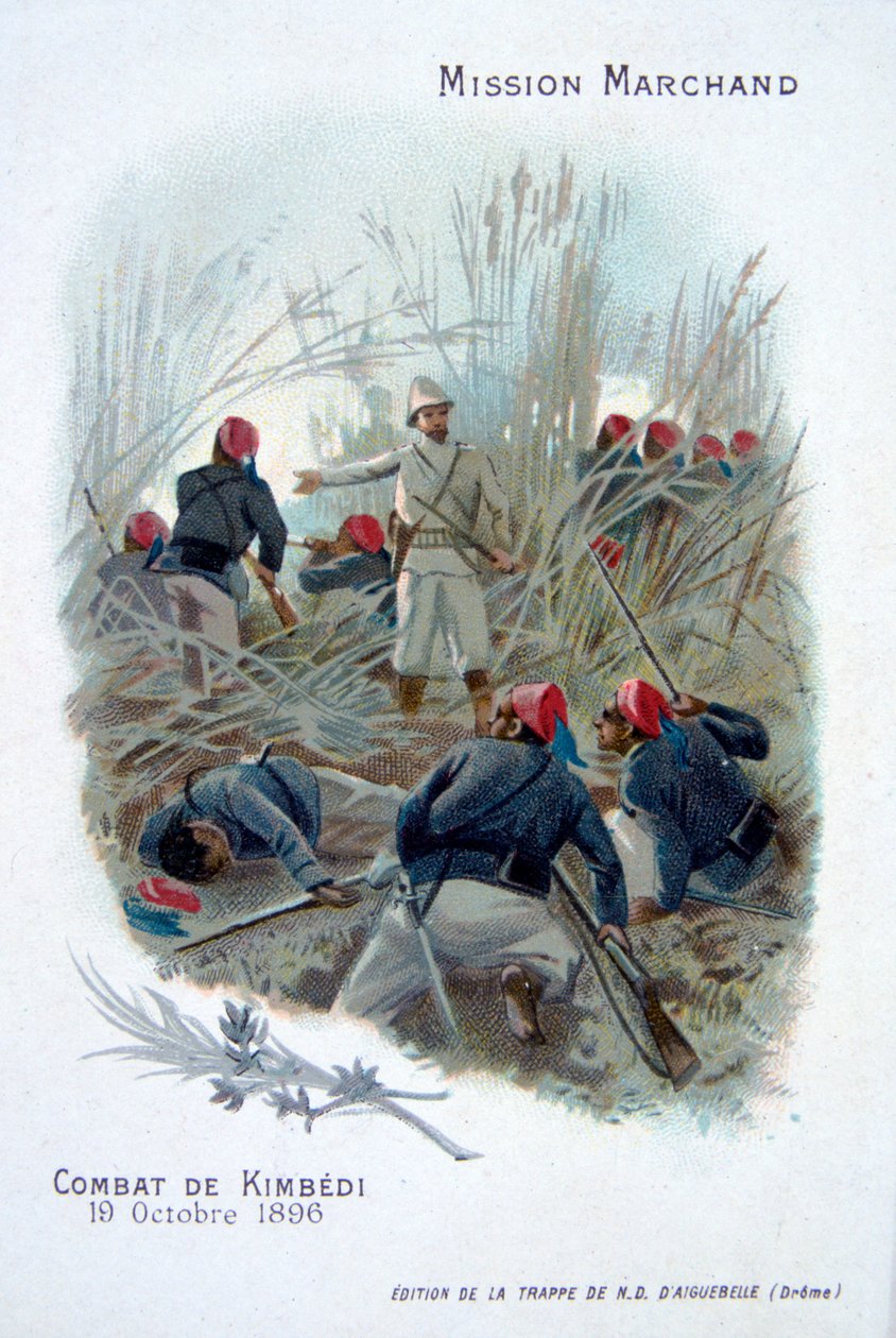La expedición Marchand: lucha en Kimbedi, Congo, 19 de octubre de 1896 de Unbekannt