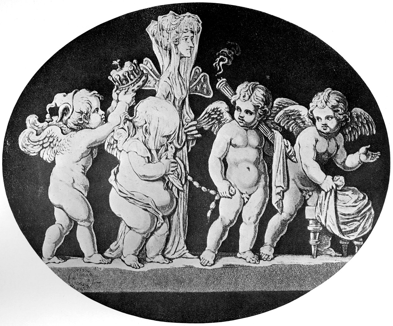 El matrimonio de Cupido y Psique, 1797 de Unbekannt