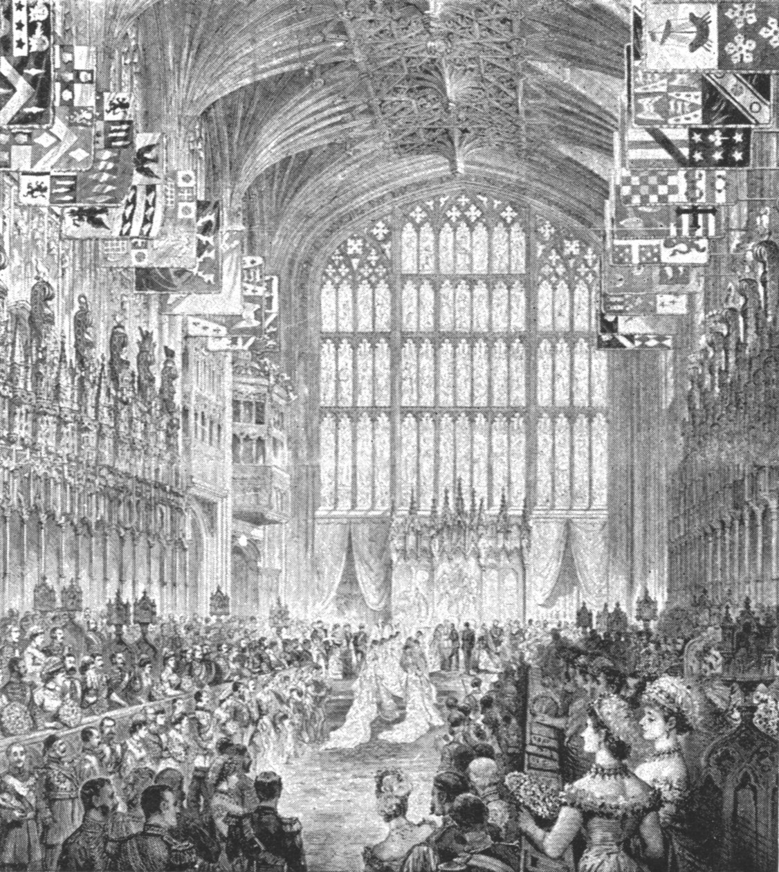 El matrimonio del Duque de Albany con la Princesa Helena de Waldeck-Pyrmont...1882, 1901 de Unbekannt