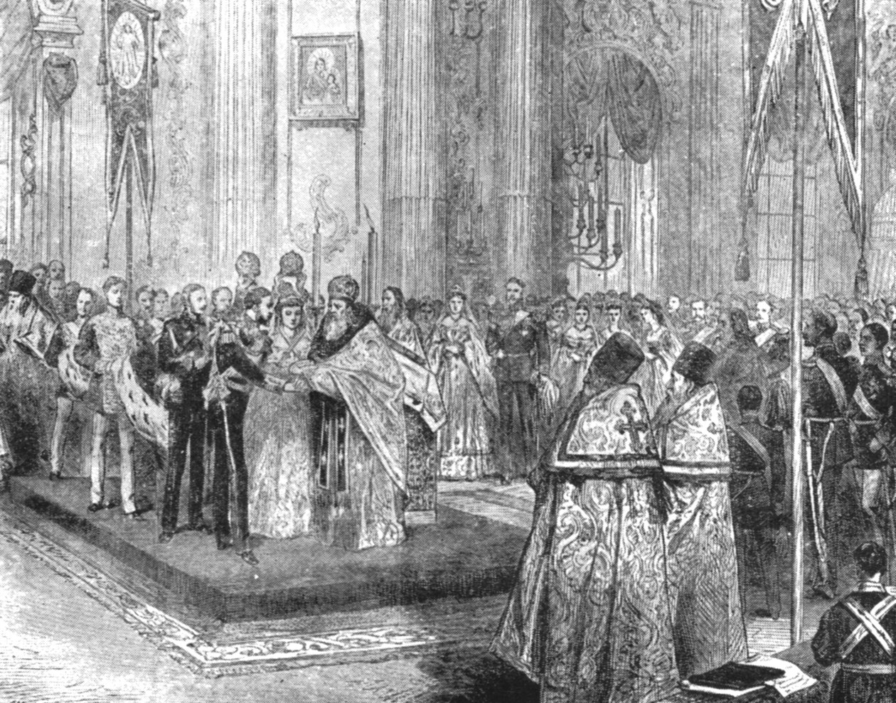 El matrimonio del Duque de Edimburgo con la Gran Duquesa María Alexandrovna...1874, 1901 de Unbekannt