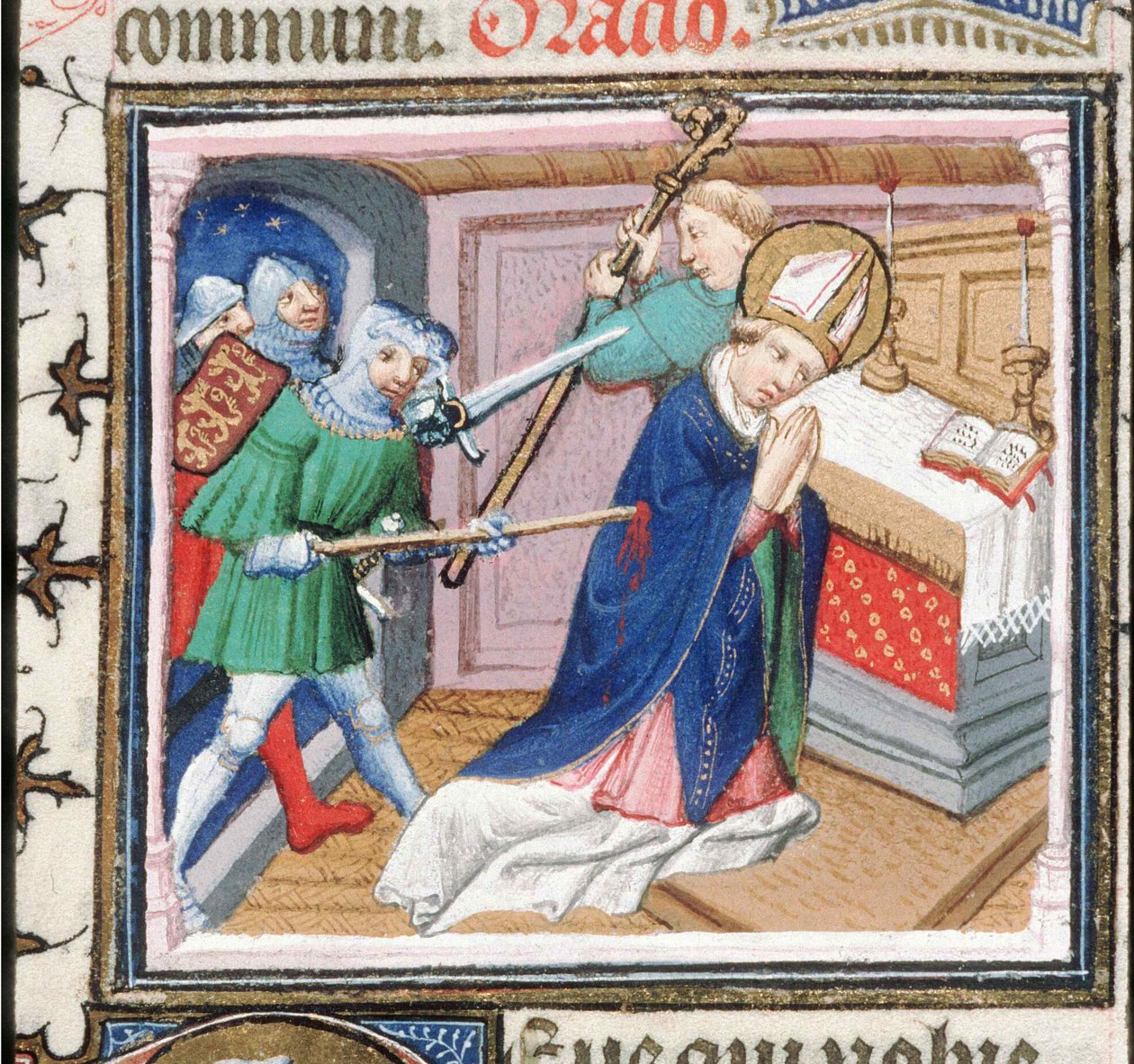 El martirio de San Tomás Becket, 1460s de Unbekannt