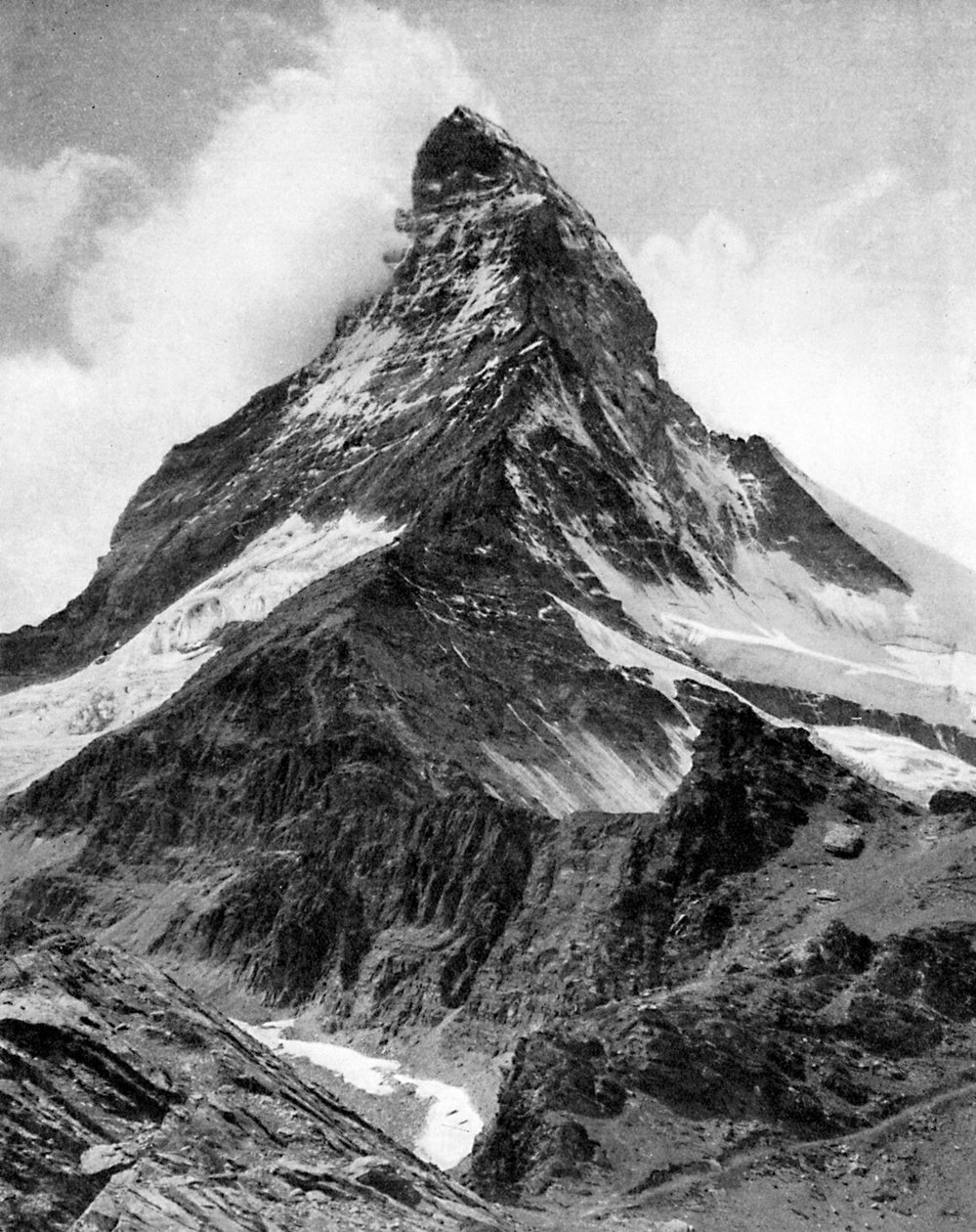 El Matterhorn, los Alpes, siglo XX de Unbekannt
