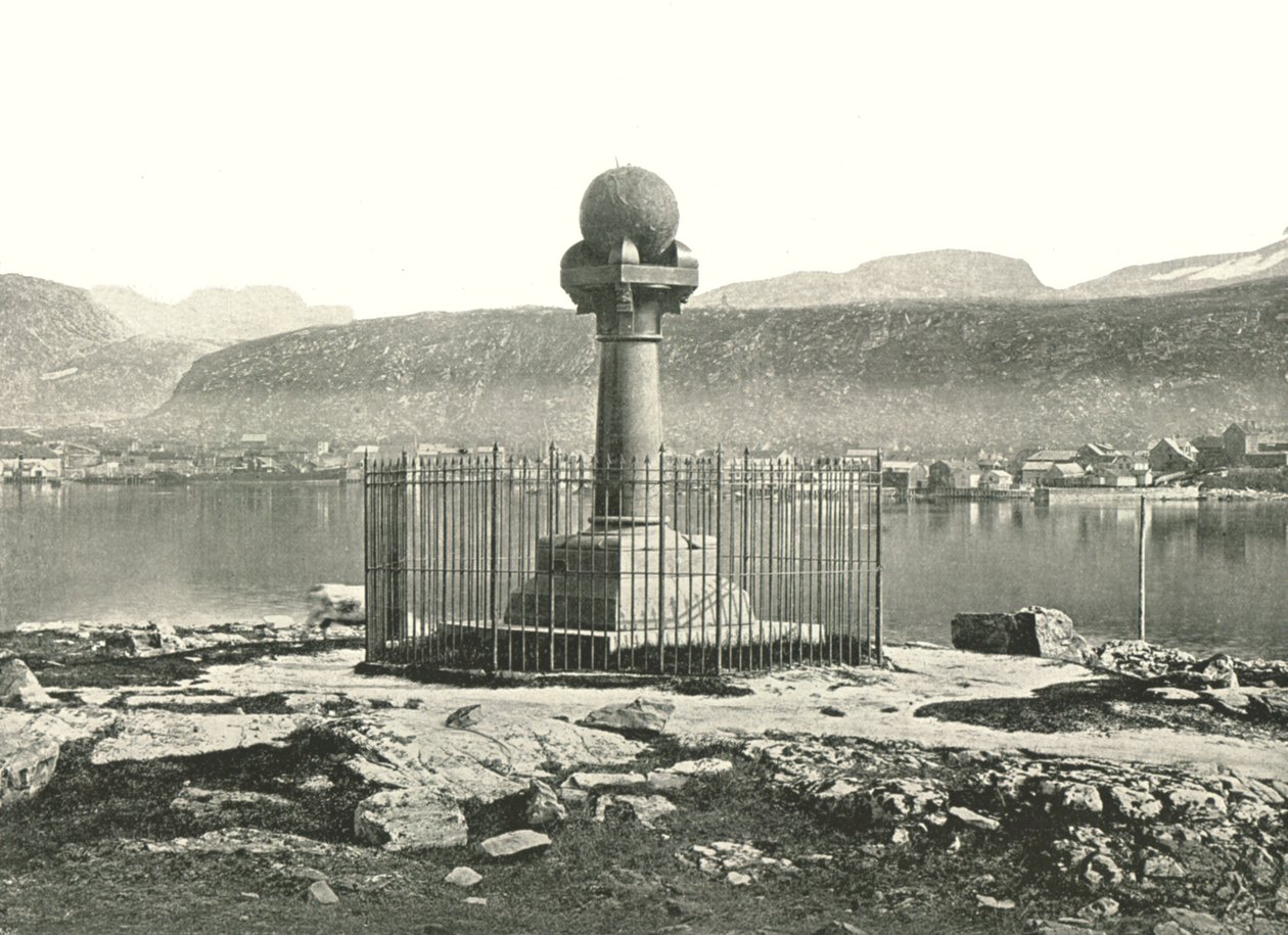 La Columna del Meridiano, Hammerfest, Noruega, 1895 de Unbekannt