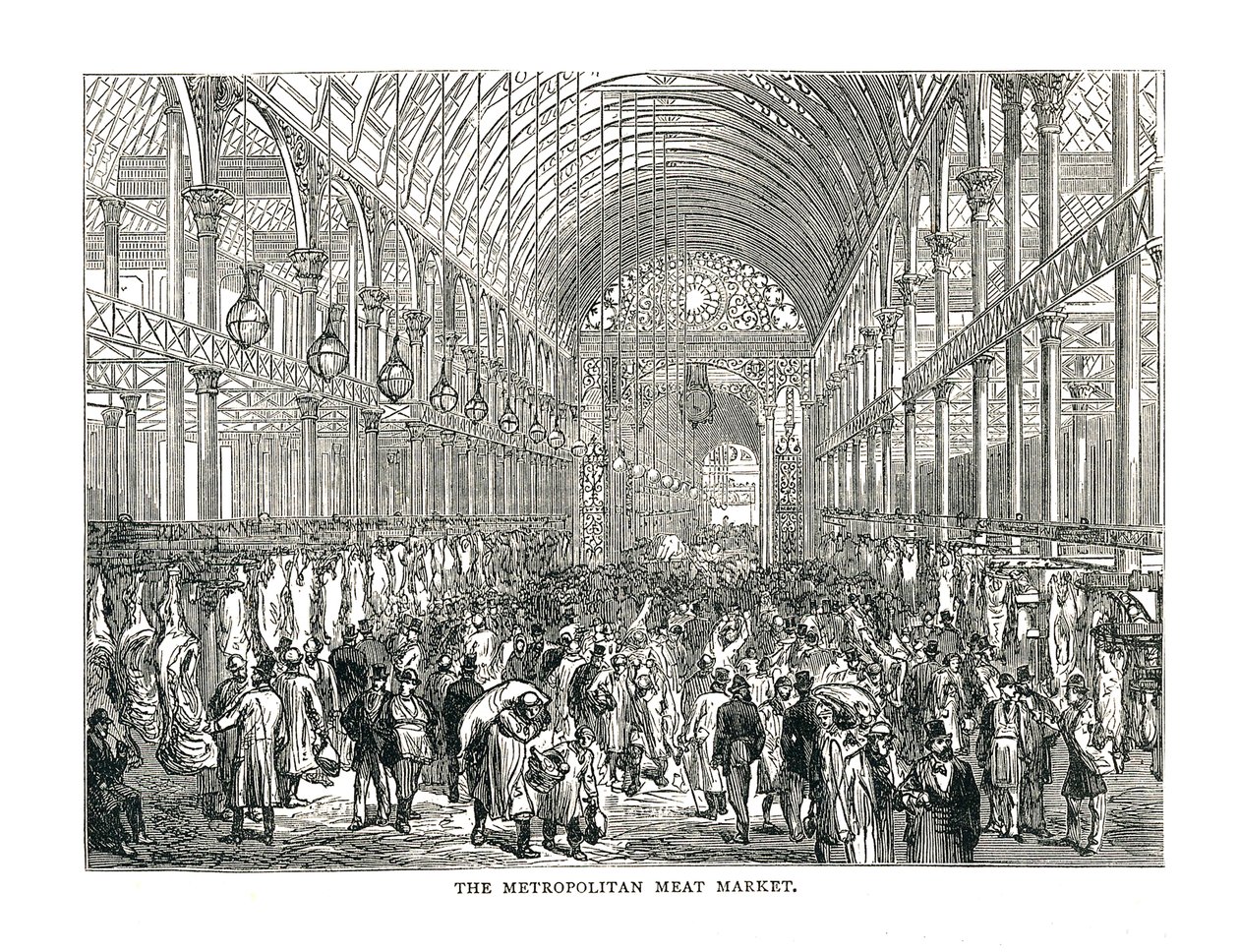 El Mercado de Carne Metropolitano, 1878 de Unbekannt
