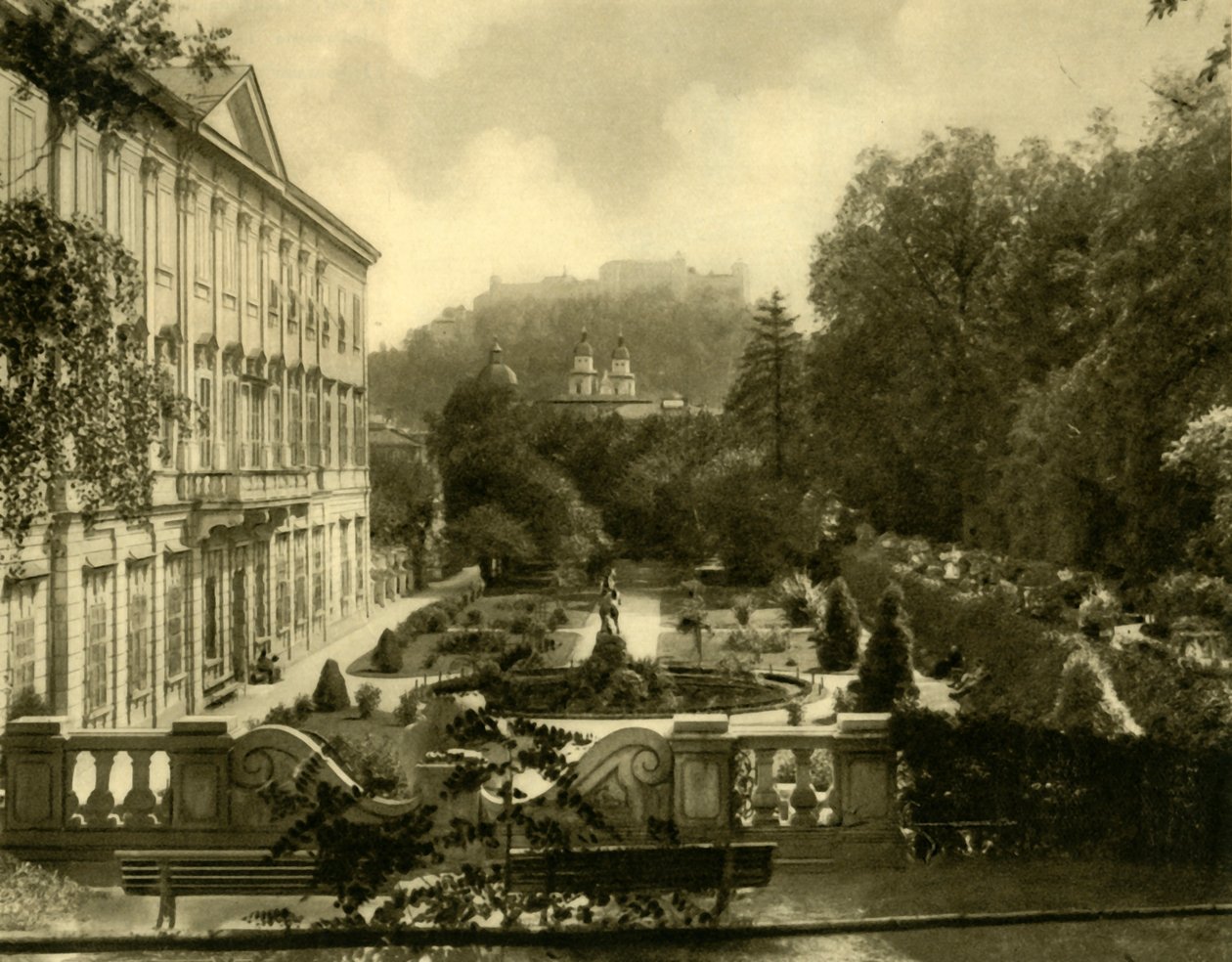 El Palacio y jardines de Mirabell, Salzburgo, Austria de Unbekannt