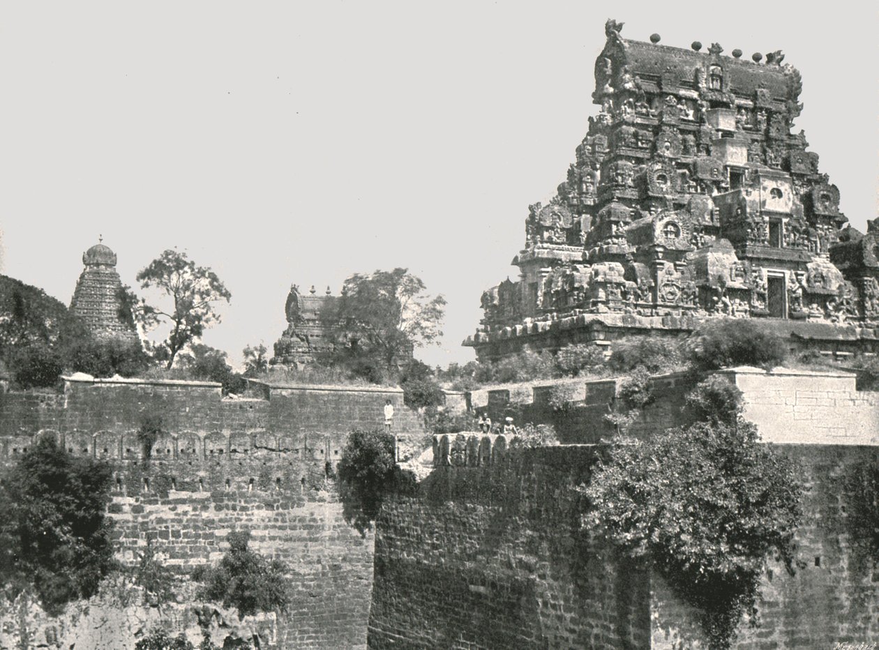 El Foso y el Fuerte, Tanjore, India, 1895 de Unbekannt