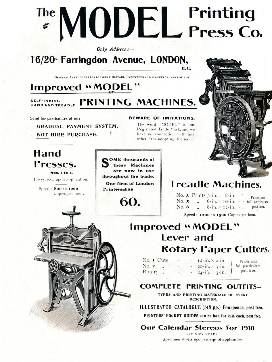 La Compañía de la Prensa Modelo, 1910 de Unbekannt