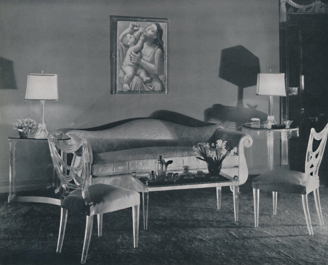 La Sala de Estar Moderna, 1942 de Unbekannt