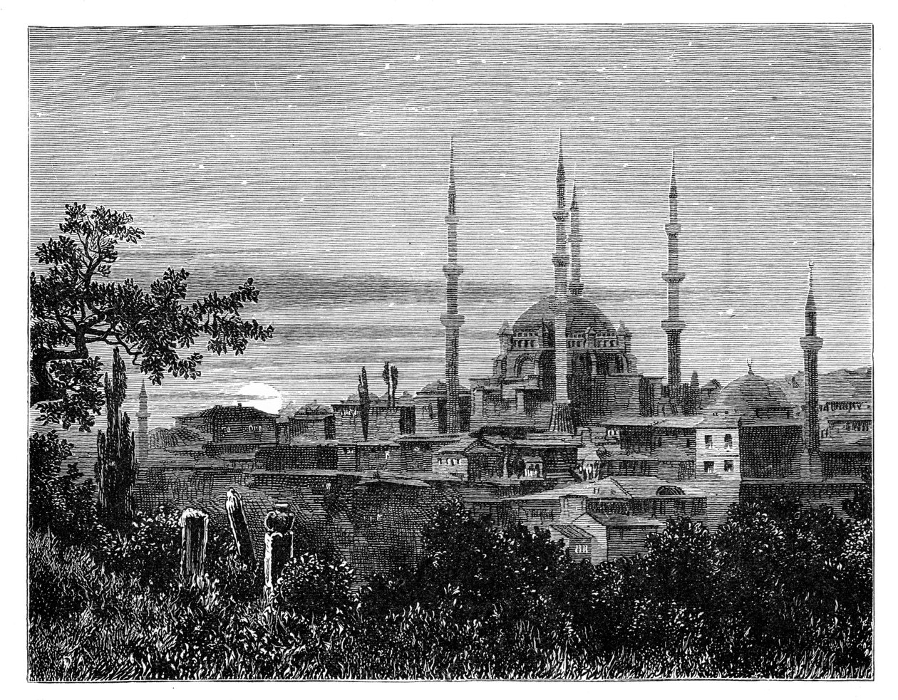 La Mezquita de Selim II en Adrianópolis, Turquía, c1888 de Unbekannt