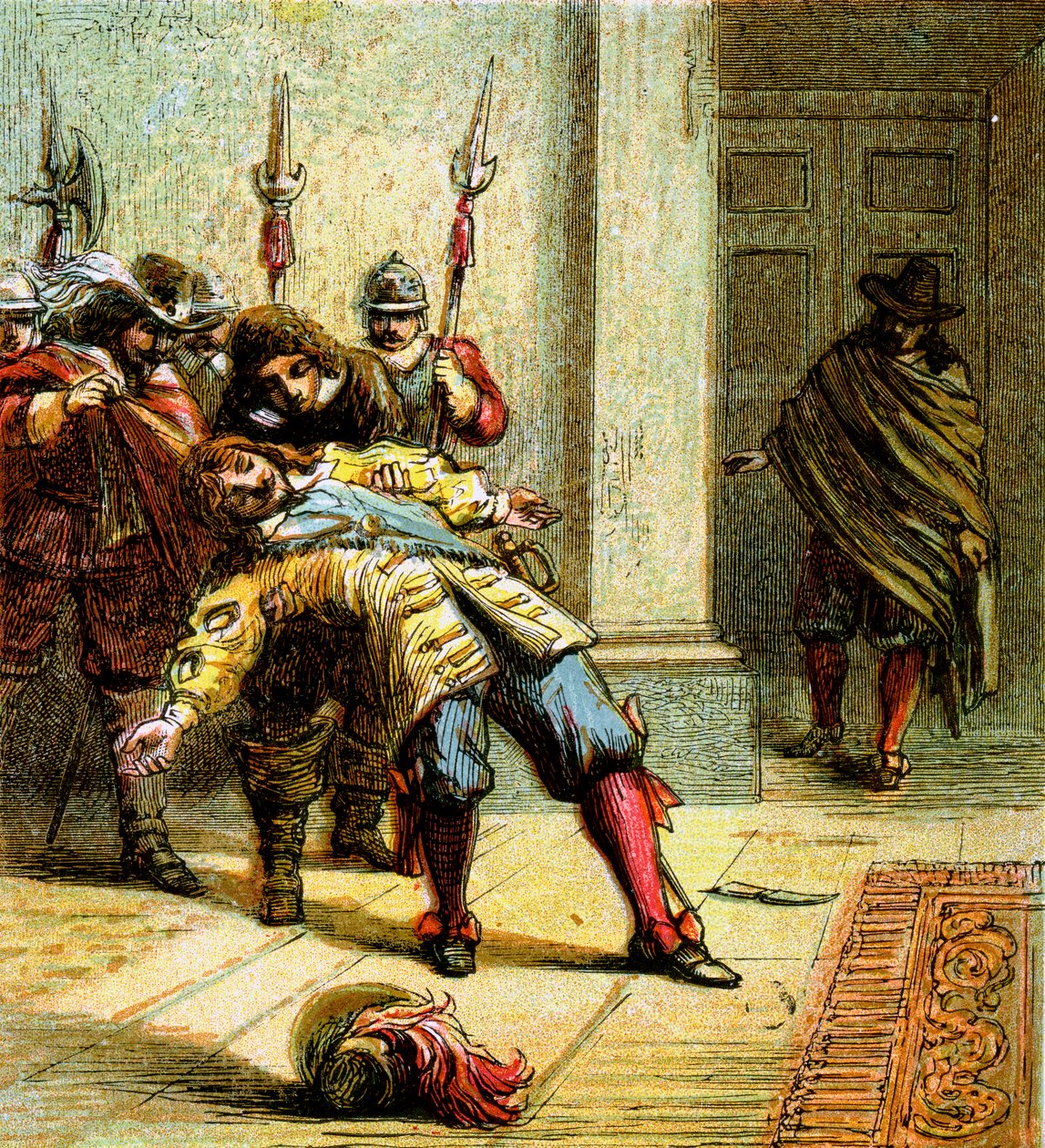 El asesinato de Buckingham, 1628, c1850 de Unbekannt