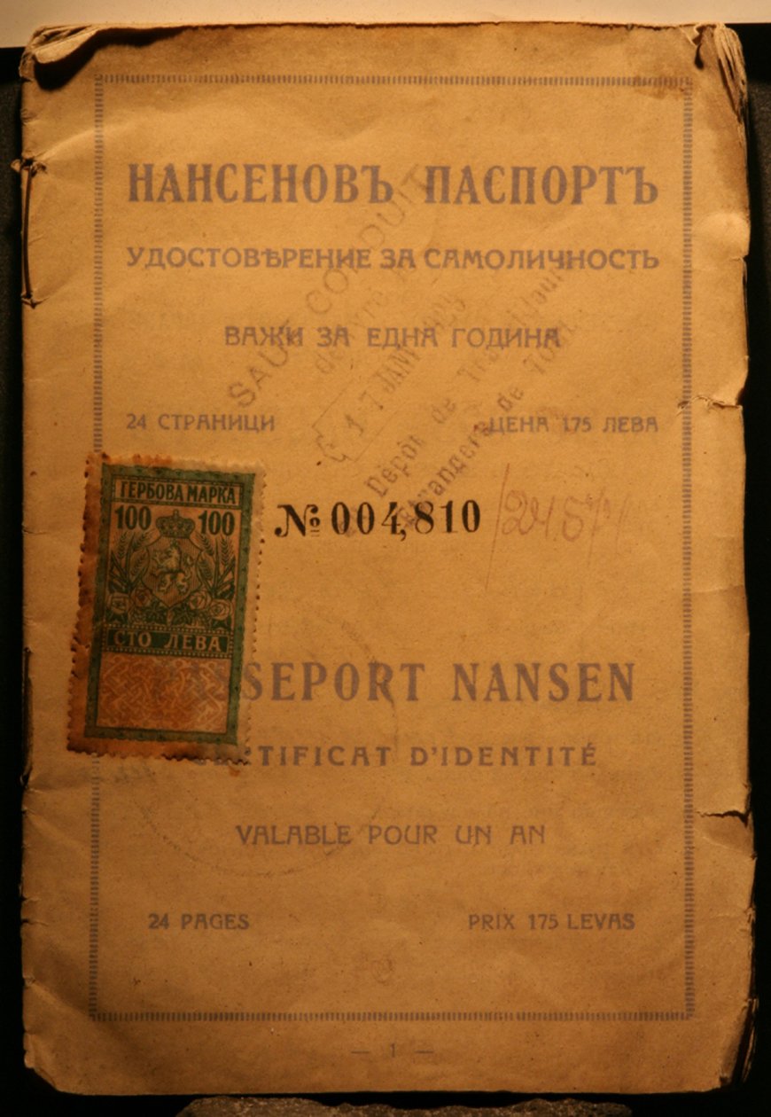 El pasaporte Nansen de Unbekannt