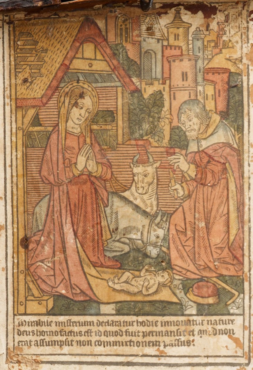 La Natividad, en cofre de Unbekannt