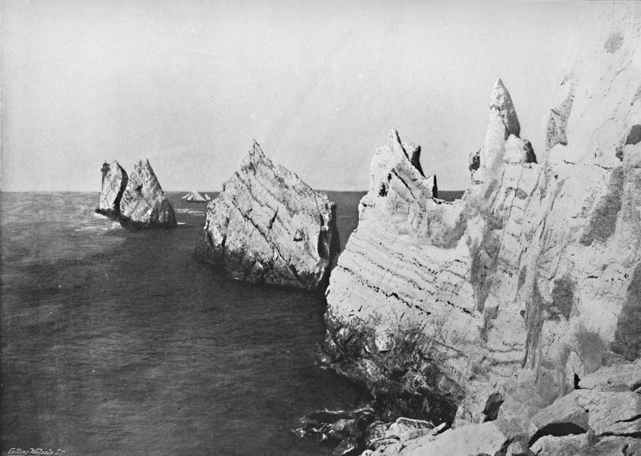 Las Agujas - Vista General, mostrando el Faro, 1895 de Unbekannt