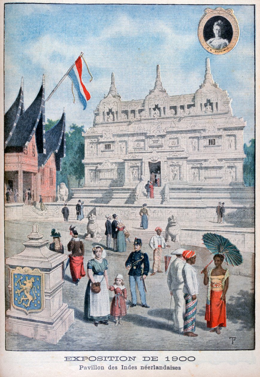 El pabellón de las Indias Neerlandesas en la Exposición Universal de 1900, París, 1900 de Unbekannt