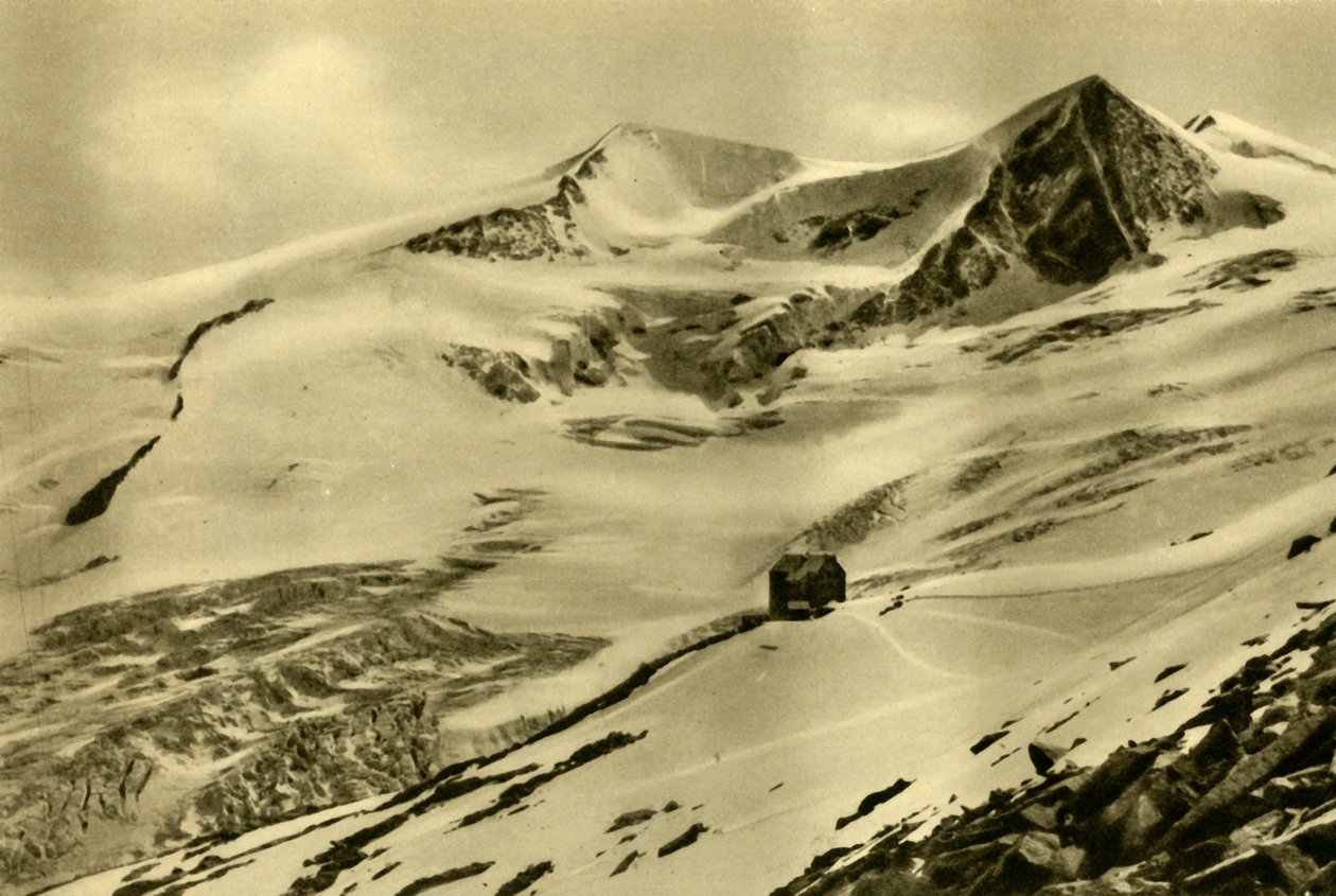 La Neue Prager Hütte, montaña Großvenediger, Tirol, Austria de Unbekannt