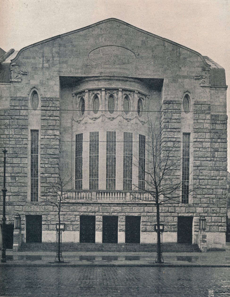 El nuevo teatro Hebbel, Berlín, c1908 de Unbekannt
