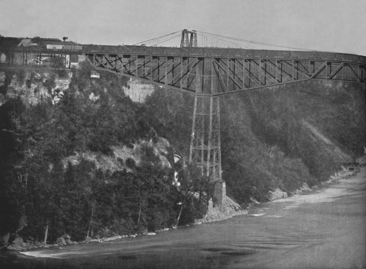 El Puente Cantilever de Niágara, siglo XIX de Unbekannt