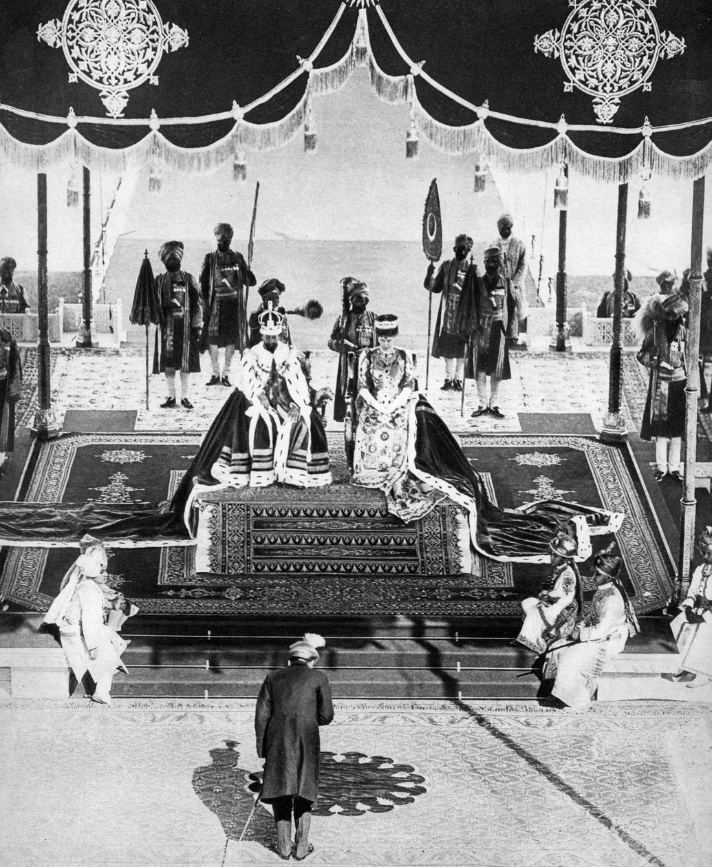 El Nizam de Hyderabad rinde homenaje en el Durbar de Delhi, 1911, 1935 de Unbekannt