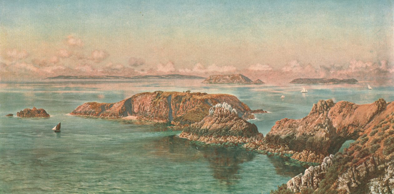 El Archipiélago Normando, Islas del Canal, 1885, c1902 de Unbekannt