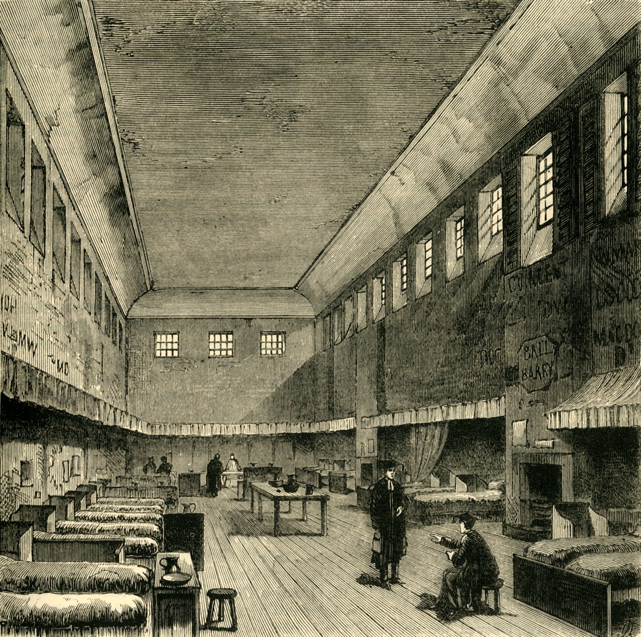 El viejo dormitorio en 1840 de Unbekannt