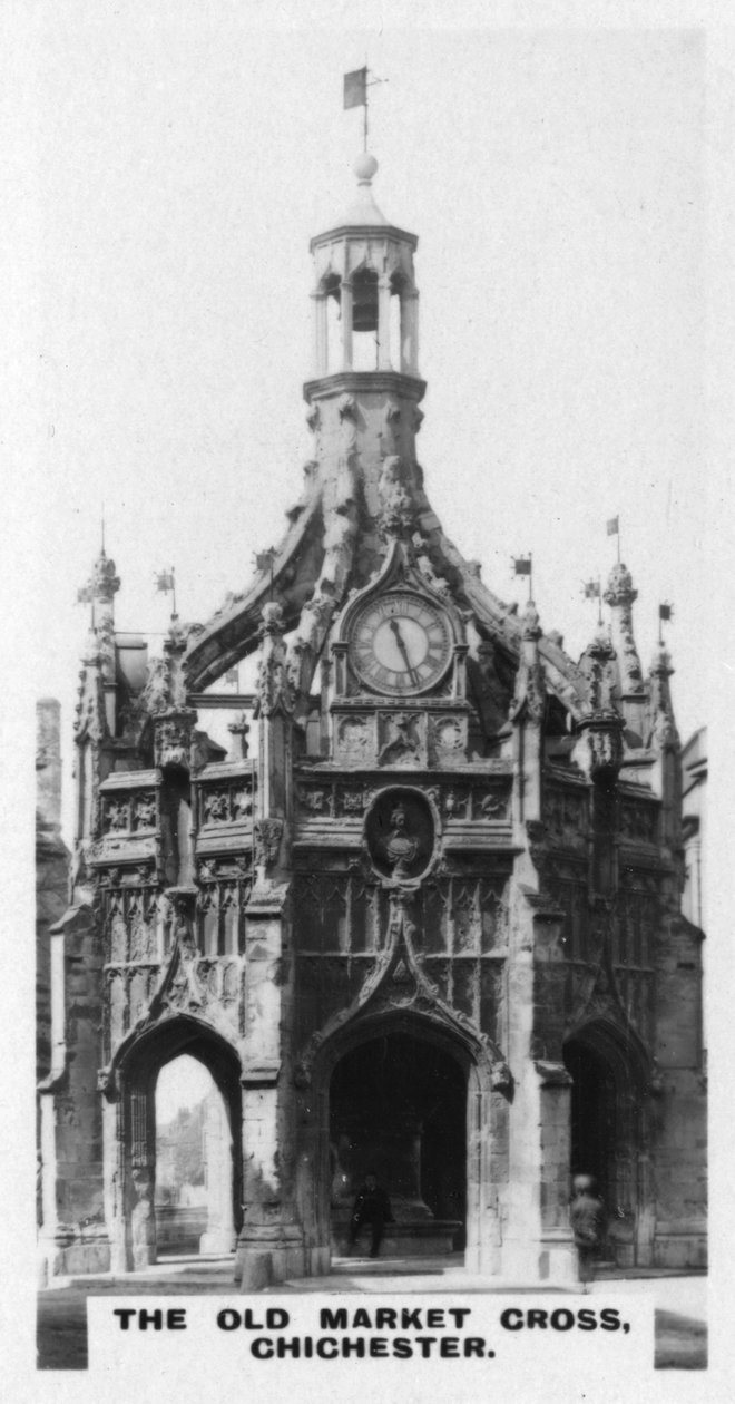 La Antigua Cruz del Mercado, Chichester, West Sussex, años 1920 de Unbekannt