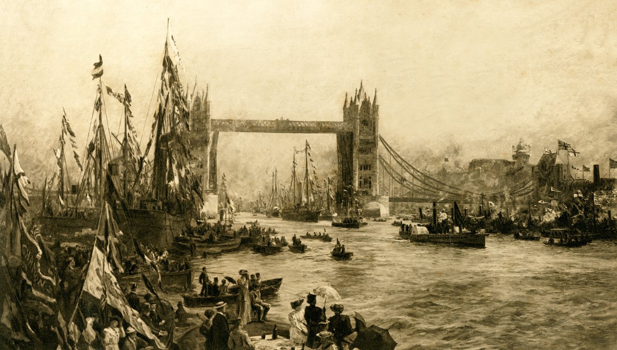 Ceremonia de Apertura del Puente de la Torre, c1894 de Unbekannt