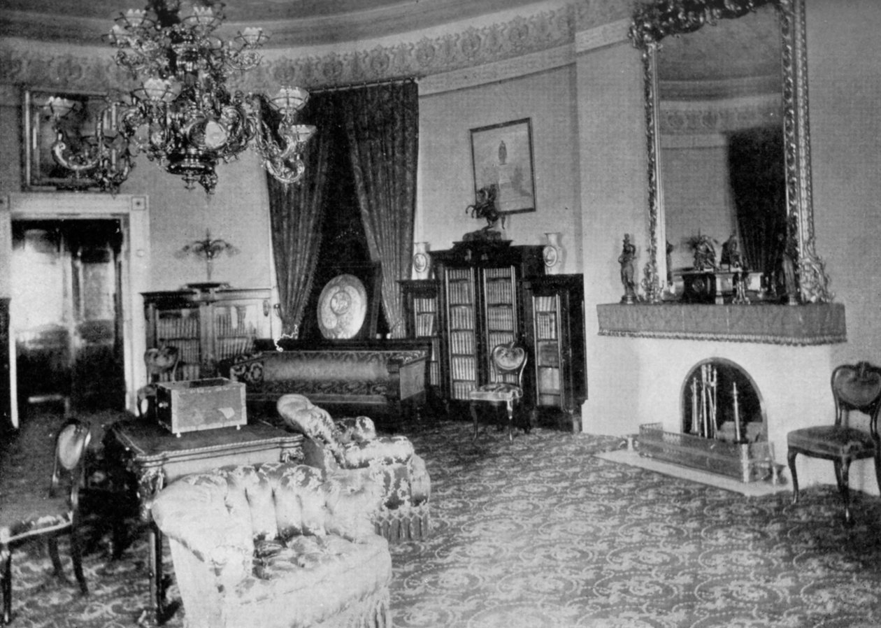 La sala oval en la Casa Blanca, Washington DC, EE.UU., 1908 de Unbekannt