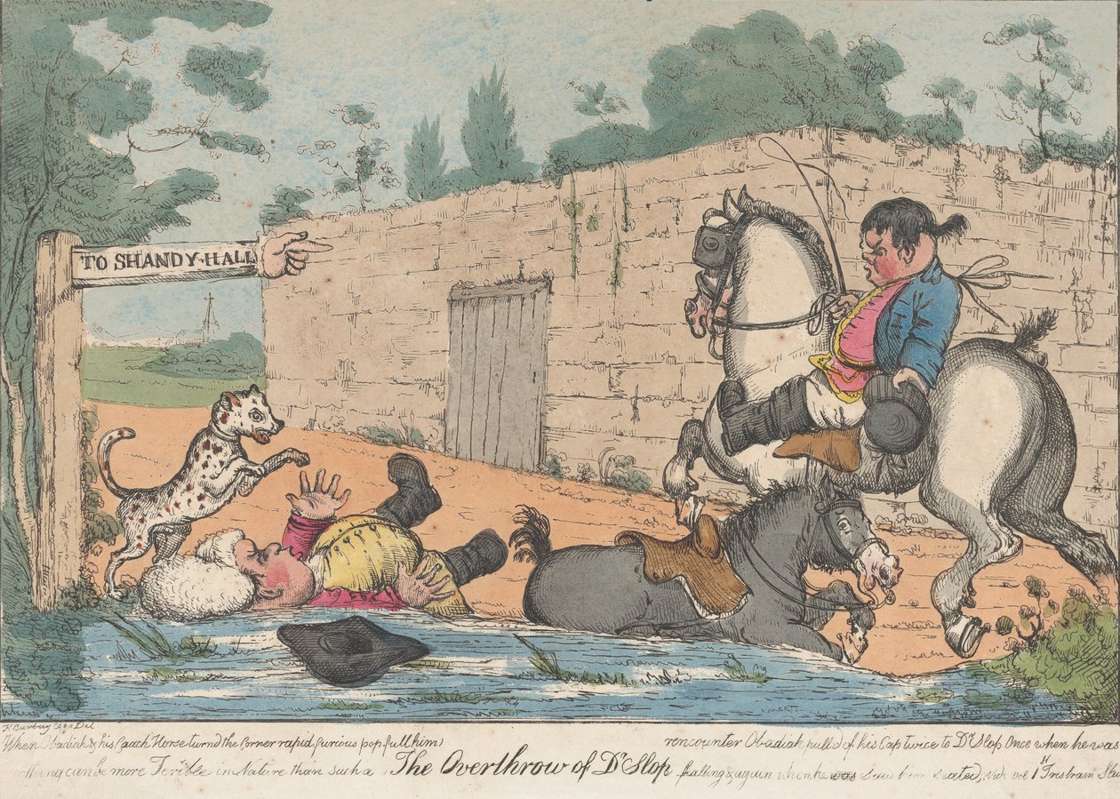 La derrota del Dr. Slop Tristram Shandy de Unbekannt