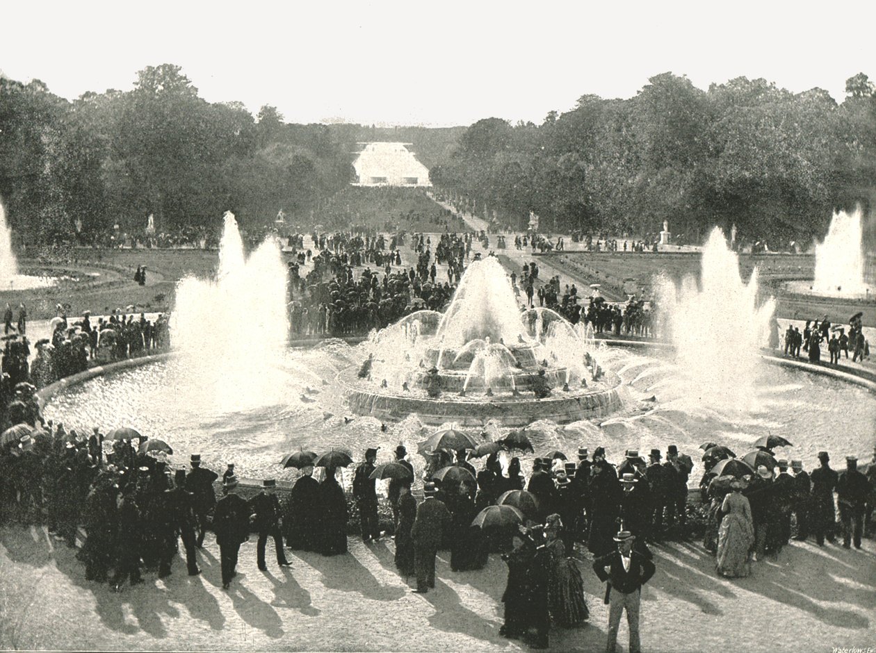 Las fuentes del Palacio, Versalles, Francia, 1895 de Unbekannt