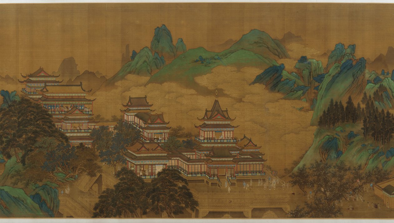 El Festival del Melocotón de la Reina Madre del Oeste, dinastía Ming o Qing, siglo XVII-XVIII de Unbekannt