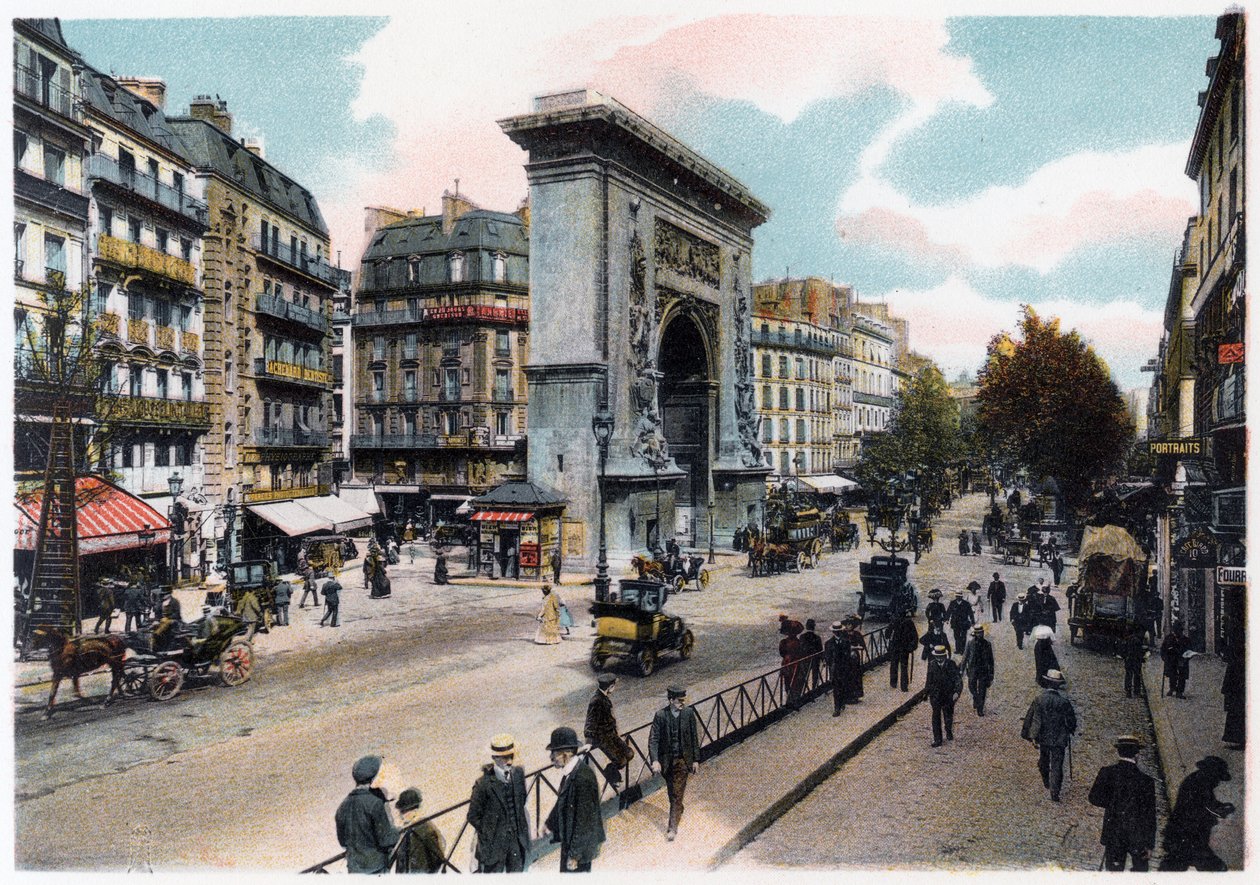 La Porte Saint Denis, París, c. 1900 de Unbekannt