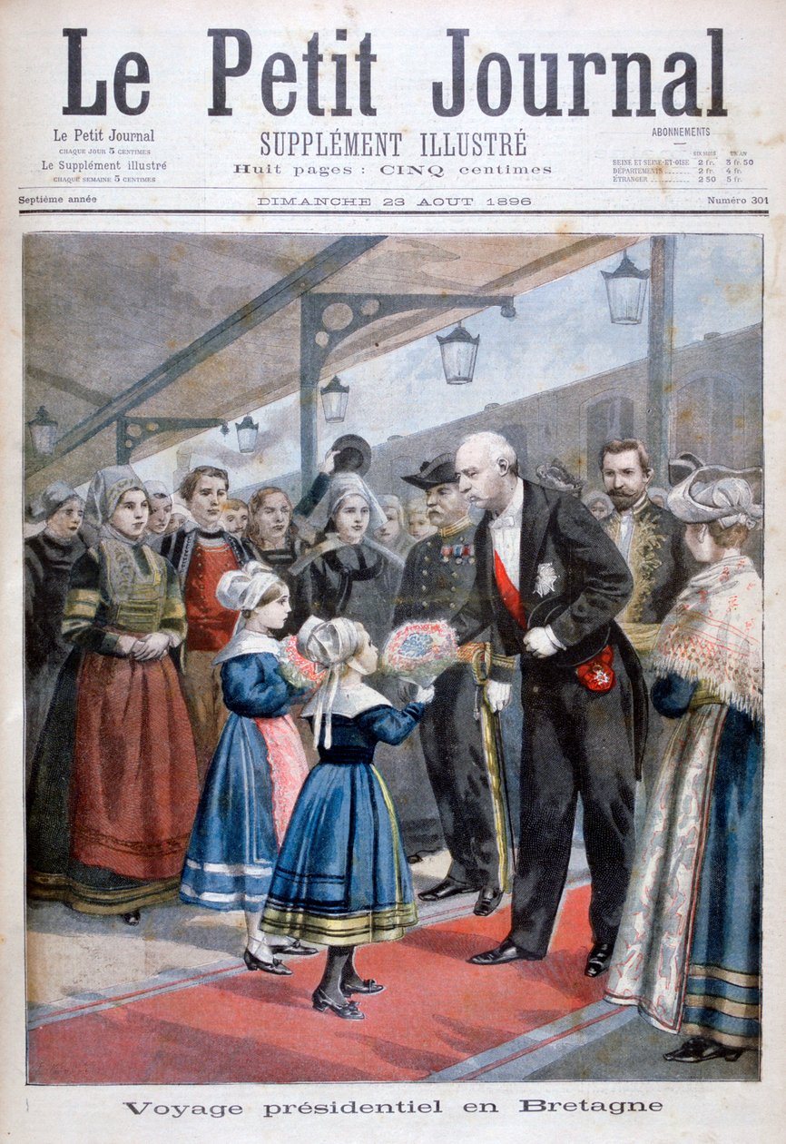 El presidente de la República Francesa visitando Bretaña, 1896 de Unbekannt