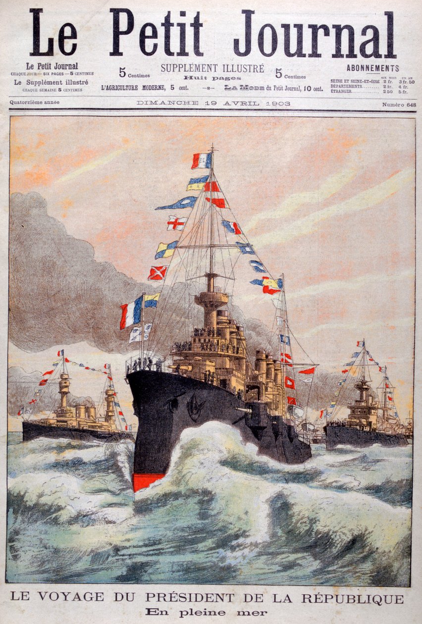 El presidente de la República de Francia en camino a Argelia, 1902 de Unbekannt