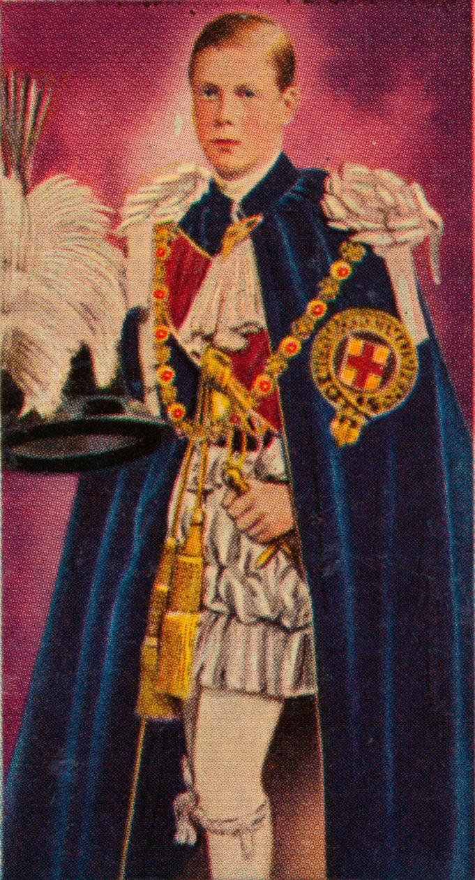 El Príncipe de Gales en su investidura como Caballero de la Jarretera, 1911 1935 de Unbekannt