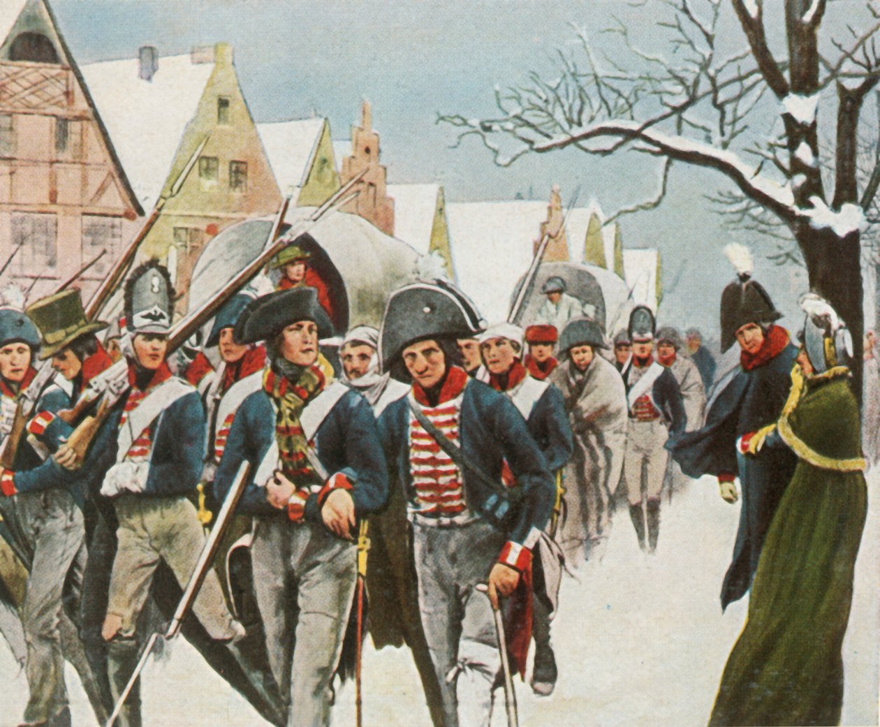 El rey y la reina de Prusia en Memel, 14 de enero de 1807 de Unbekannt