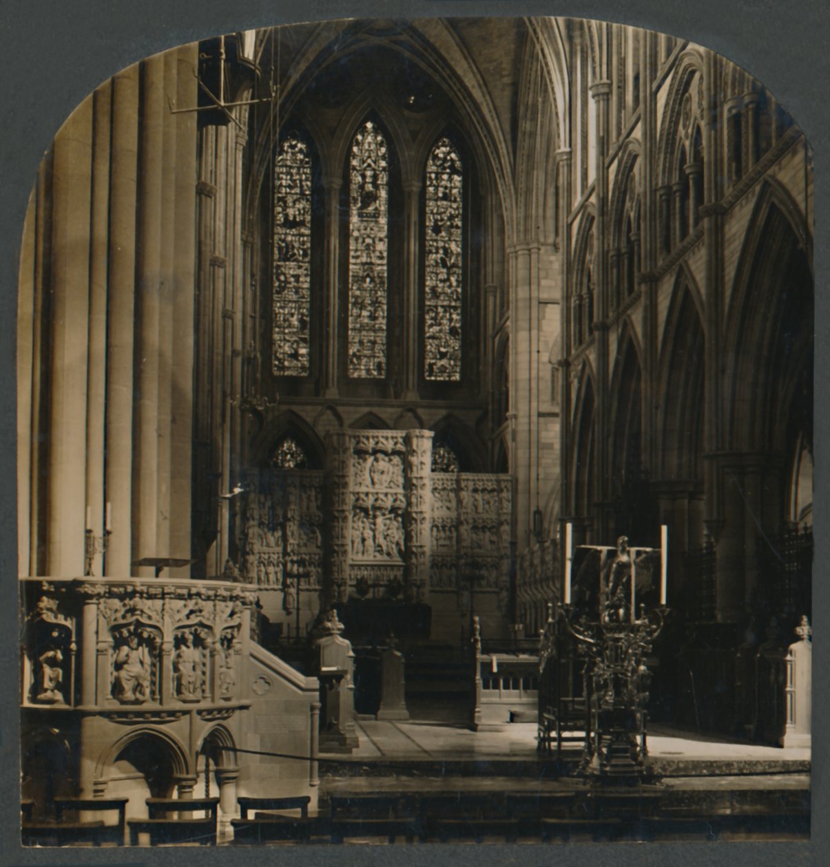El púlpito y el coro de la Catedral de Truro, Inglaterra de Unbekannt