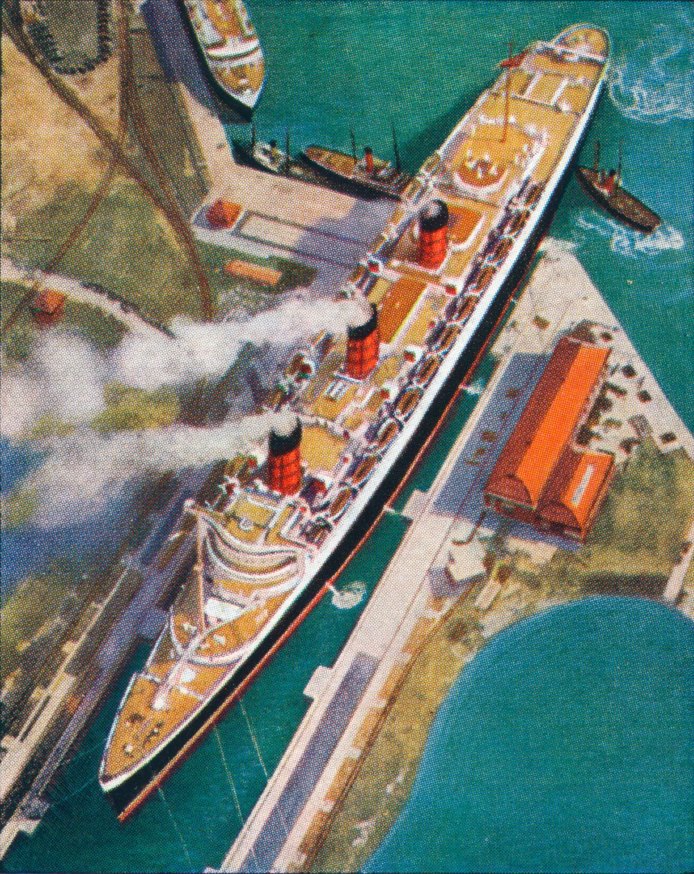 El Queen Mary en Southampton, 1938 de Unbekannt