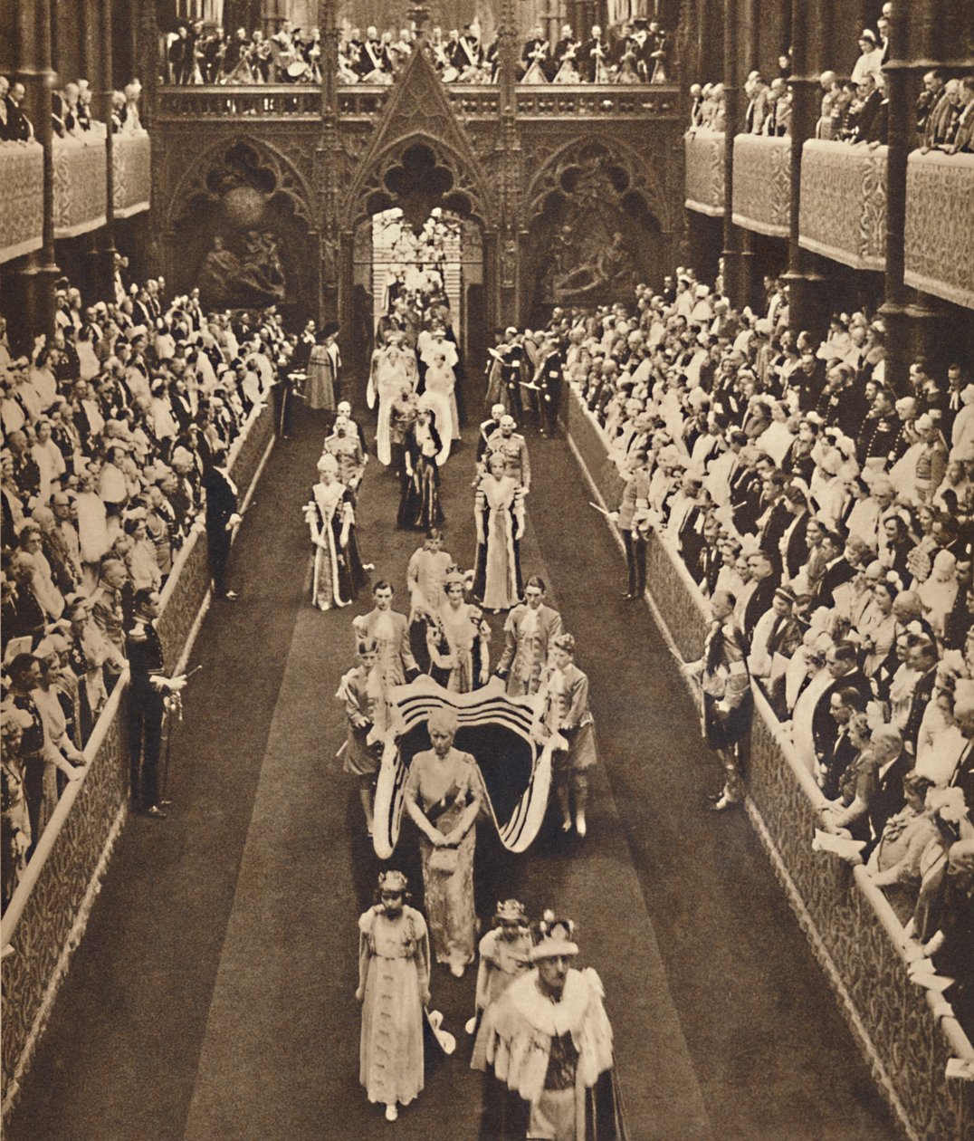 La procesión de la Reina Madre, 12 de mayo de 1937 de Unbekannt