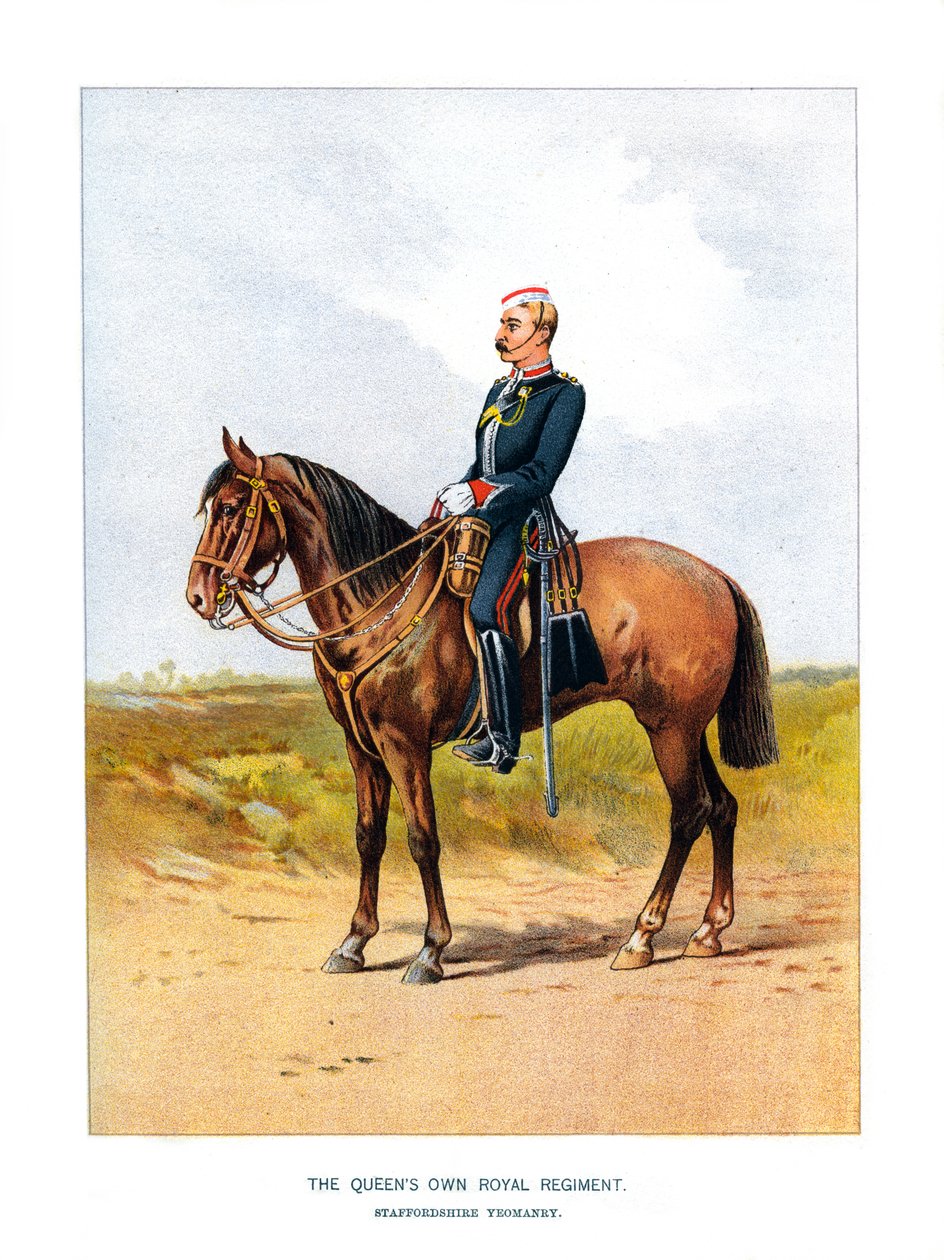 El Regimiento Real de la Reina, Staffordshire Yeomanry, c. 1890 de Unbekannt