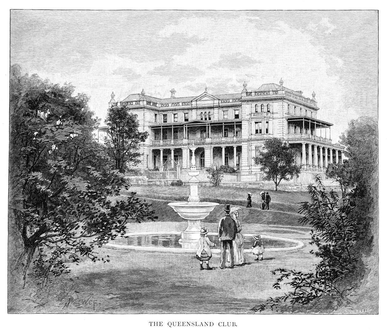 El Club de Queensland, Australia, 1886 de Unbekannt