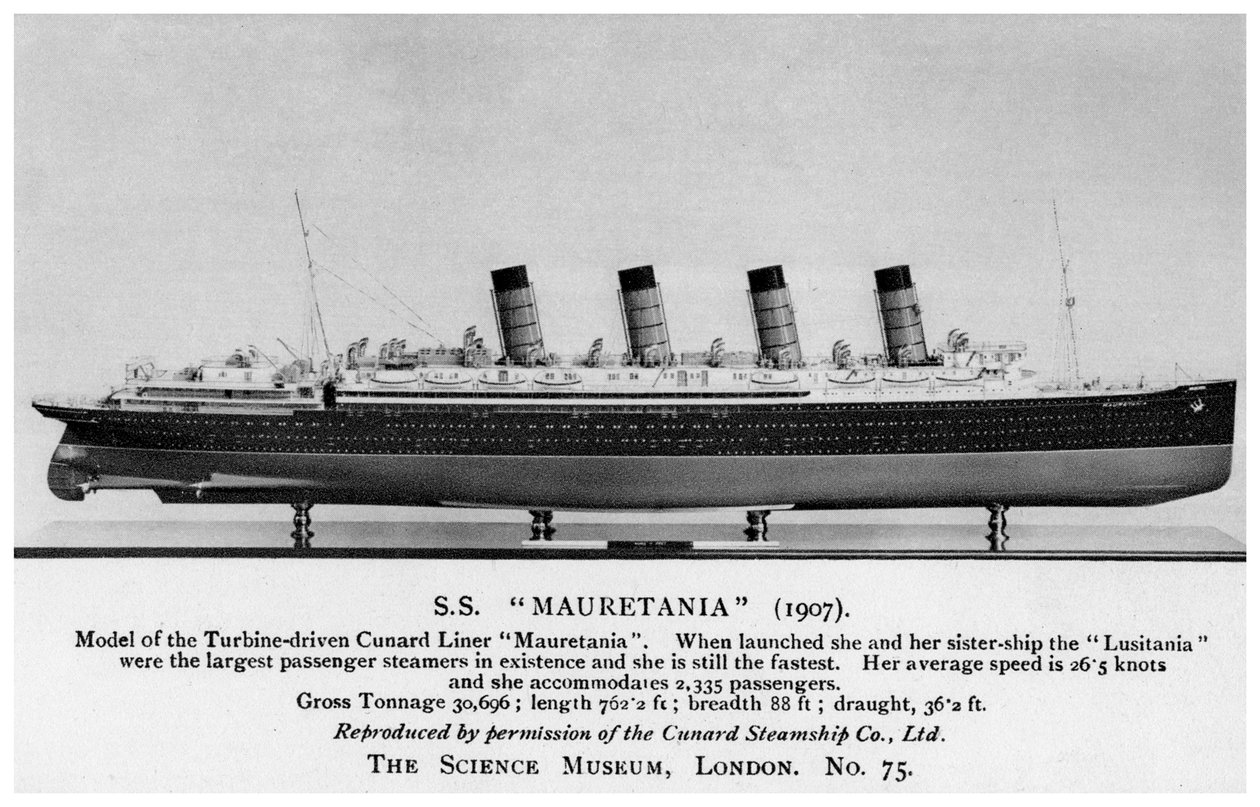 El RMS Mauretania, siglo XX de Unbekannt