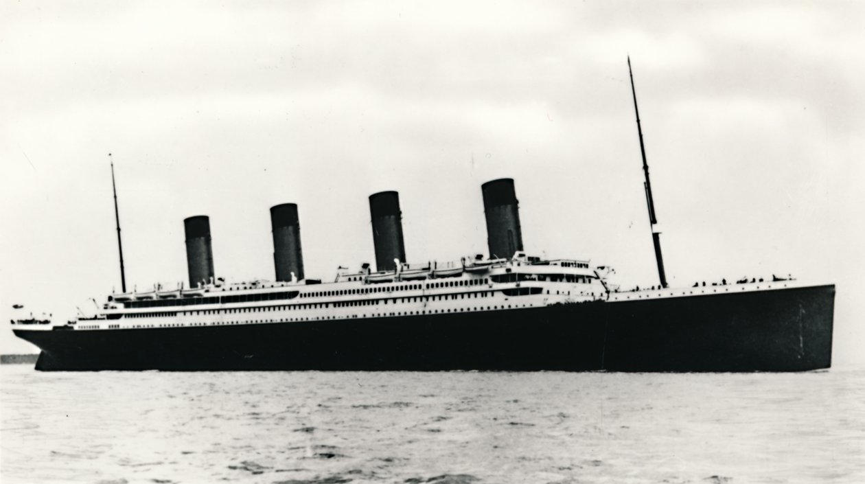 El RMS Titanic saliendo de Southampton, 10 de abril de 1912 de Unbekannt