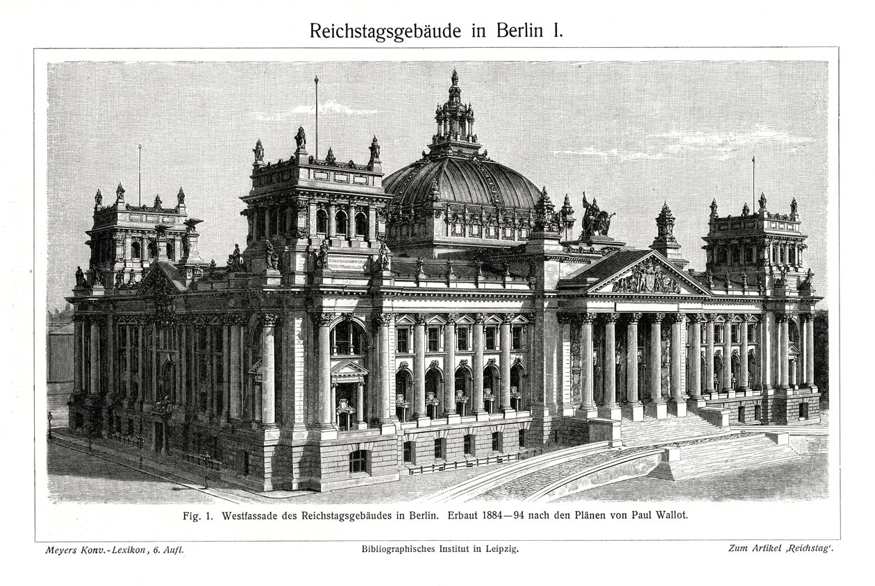 El Reichstag, Berlín, Alemania de Unbekannt