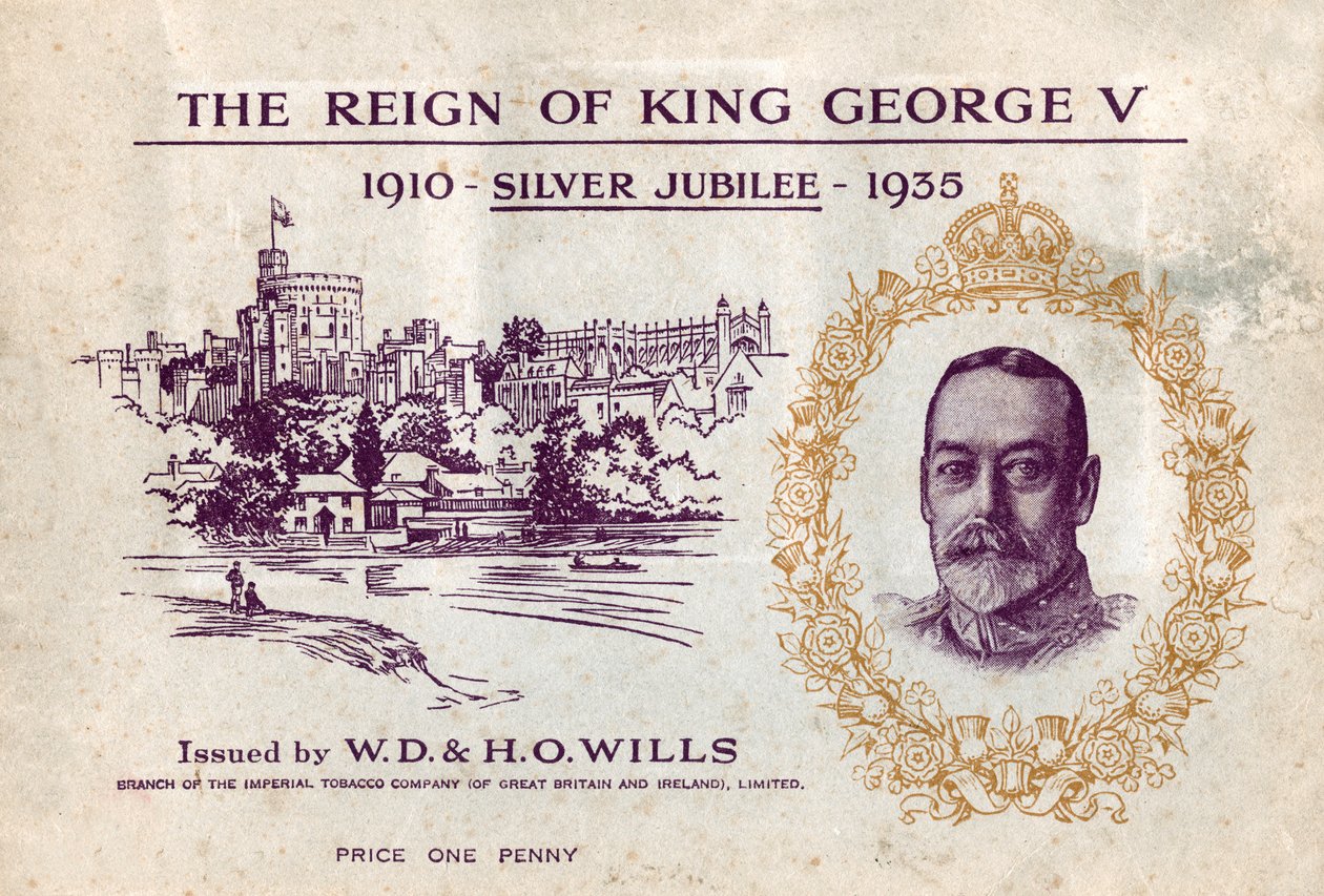 El reinado del Rey Jorge V, Jubileo de Plata, libro de coleccionistas de tarjetas de cigarrillos, c1935 de Unbekannt