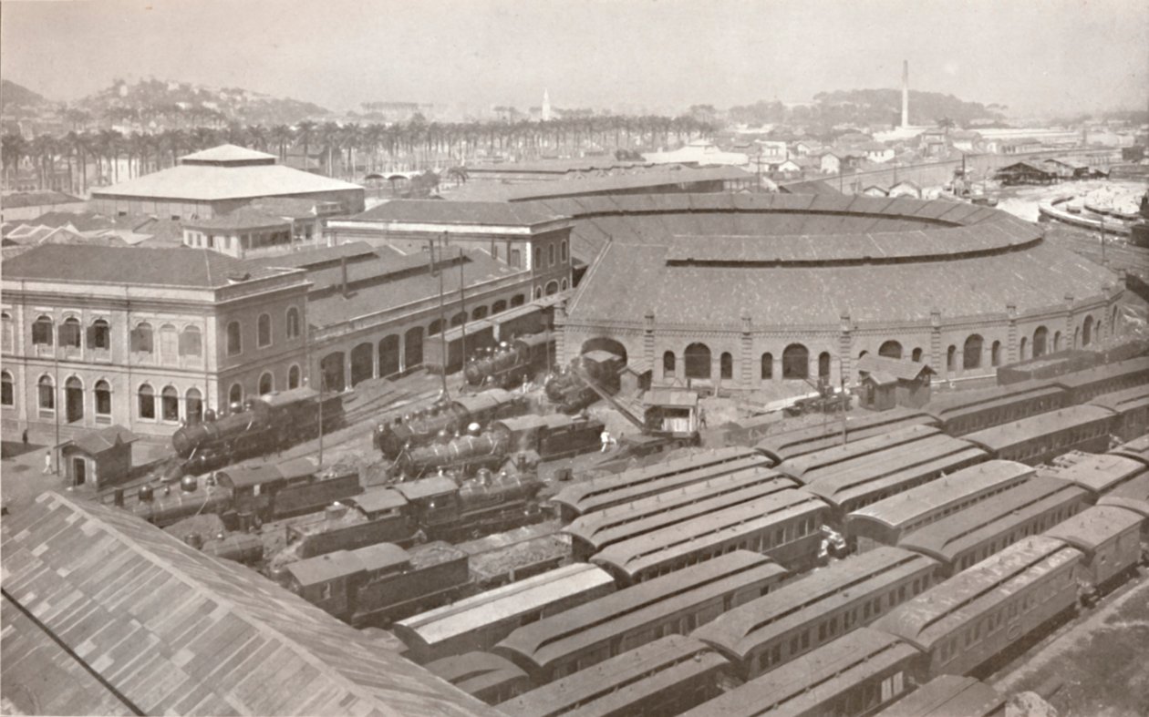 La terminal de Río de Janeiro del Ferrocarril Central de Brasil, 1914 de Unbekannt