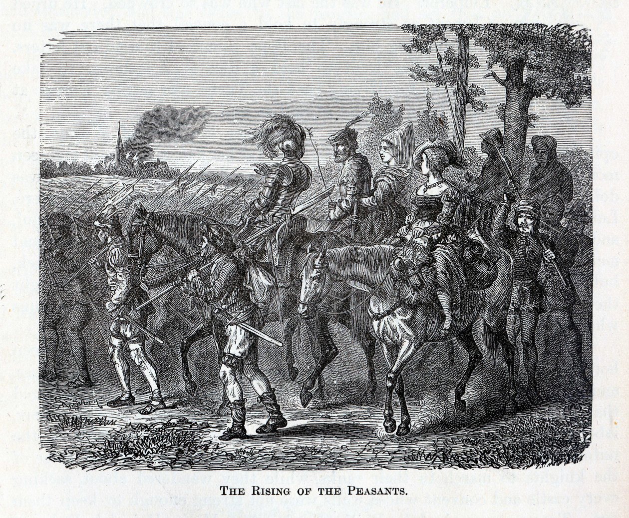 El levantamiento de los campesinos, 1882 de Unbekannt