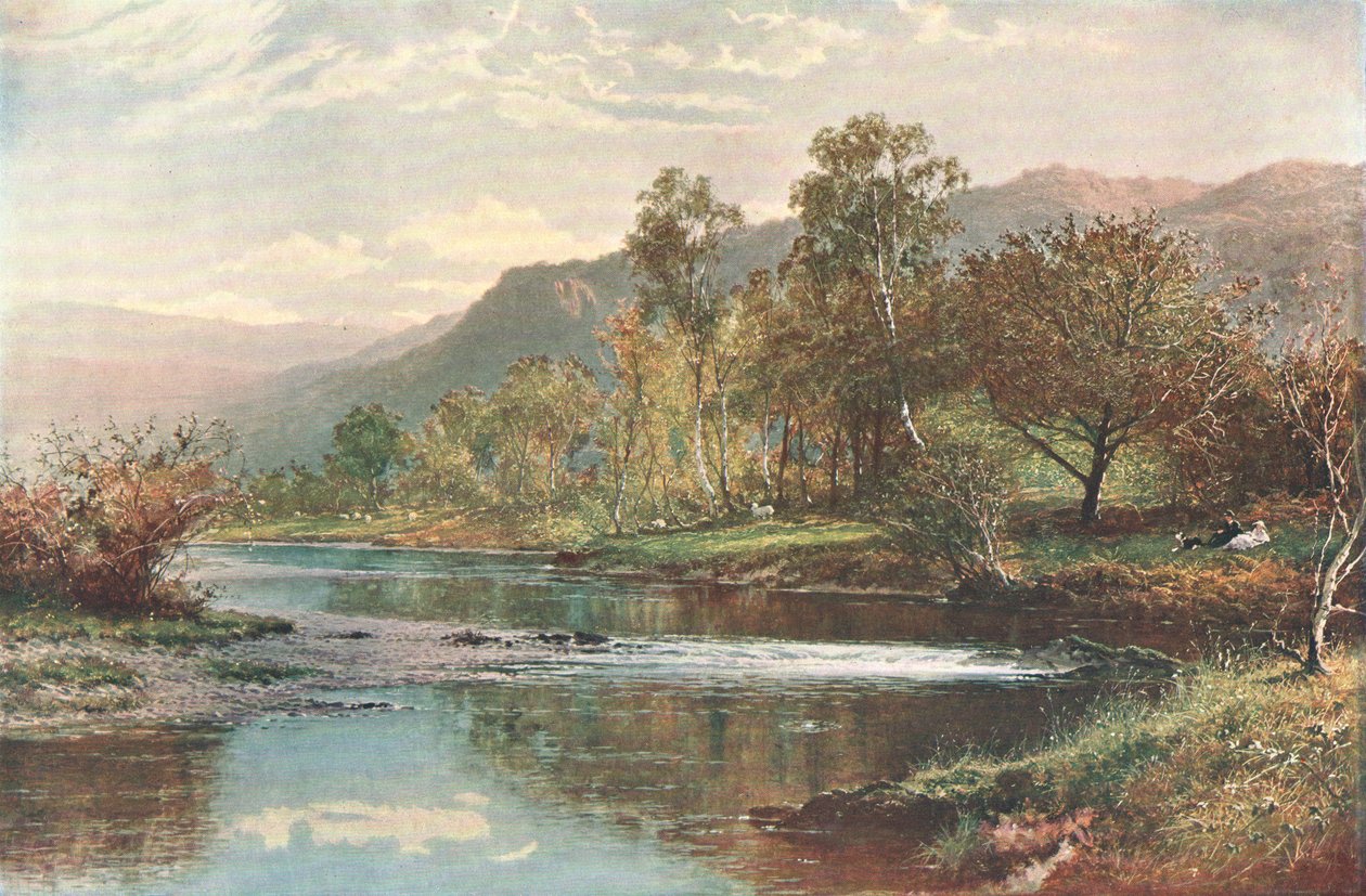 El río que desemboca en Derwent Water, c1902 de Unbekannt