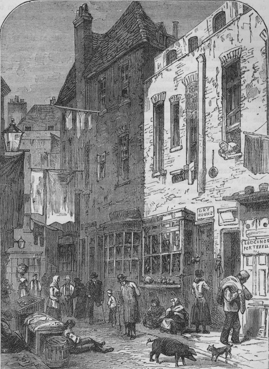 El Rookery de St Giles, Londres, 1850 1878 de Unbekannt